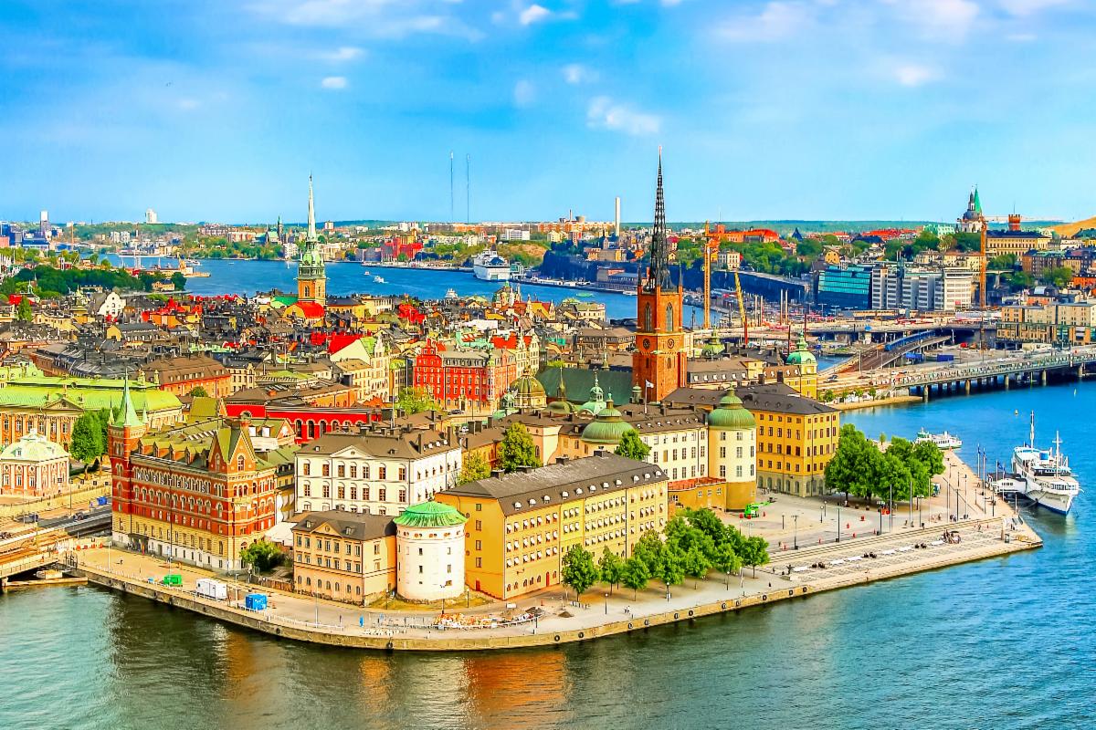 Stockholm waterfront in the Northern Europe cruise region